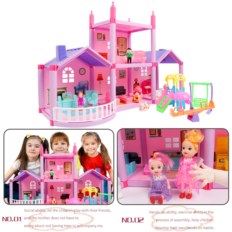 DIY Миниатюрный Кукольный домик игрушки для детей сборка кукольный ручная работа