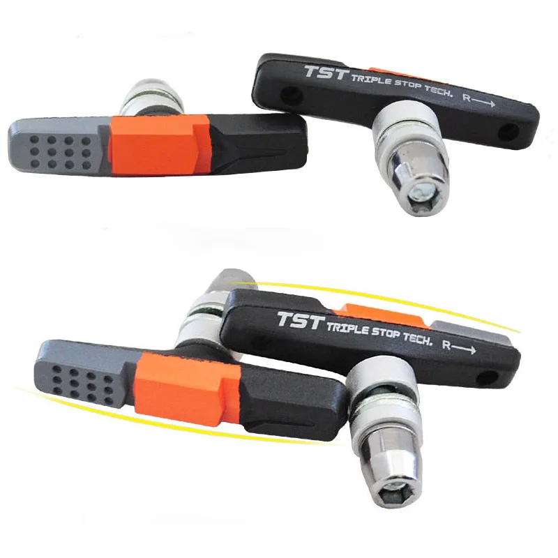 BRAKCO 1 пара велосипедные тормозные колодки для MTB шоссейного велосипеда V-Brake держатель обуви колодки для велоспорта прочные резиновые колодки для складного велосипеда