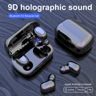 Bluetooth-наушники 5,0 Tws, стерео, беспроводные наушники с зарядным боксом, голографический звук, совместимый с Android и iOS IPX5 Deepbase