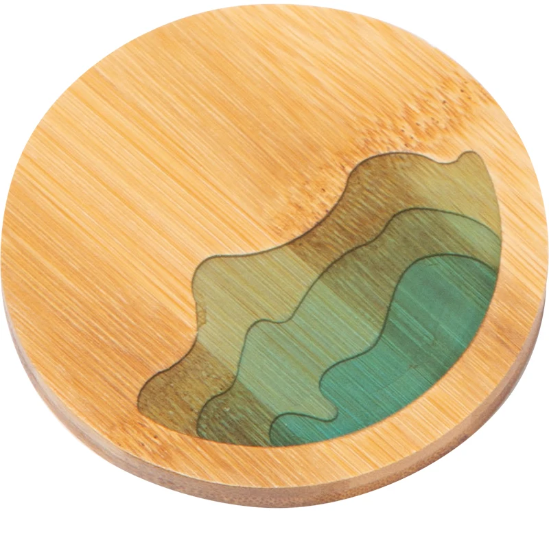 

Chinese Style Coasters Placemat Bamboo Waterproof Insulation Pad Tea Cup Pad Anti-scald Heat Insulation Tea Coaster