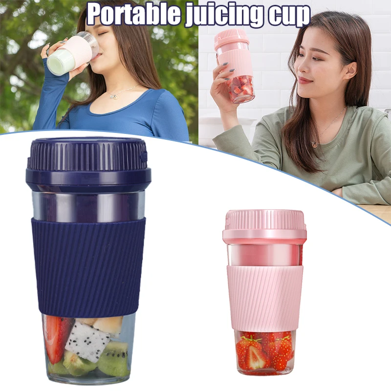 

Portable Juicer USB Rechargeable Mini Mixer Personal Size Travel Drink Maker for Travel Office Sports Home uacr Manual Juicers