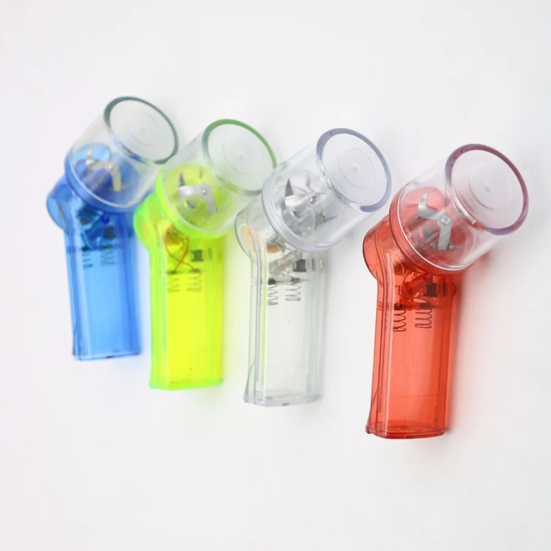 

Portable Herbal Weed Grinders 43mm Diameter Plastic Handle Electric Mills Tobacco Shredder Spice Crusher Smoking Accessories