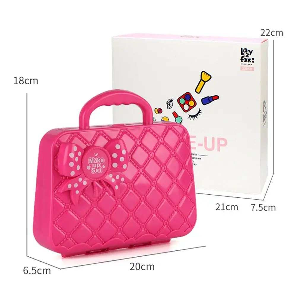 

Children's Cosmetics Toy Set With Portable Box Non-toxic Makeup Pretend Role Playing Toys For Girls