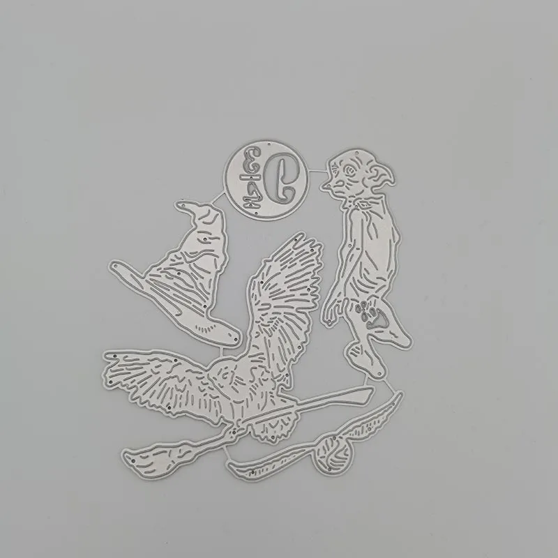 Металлические Вырубные штампы Волшебная Шляпа Сова вырезание сделай сам