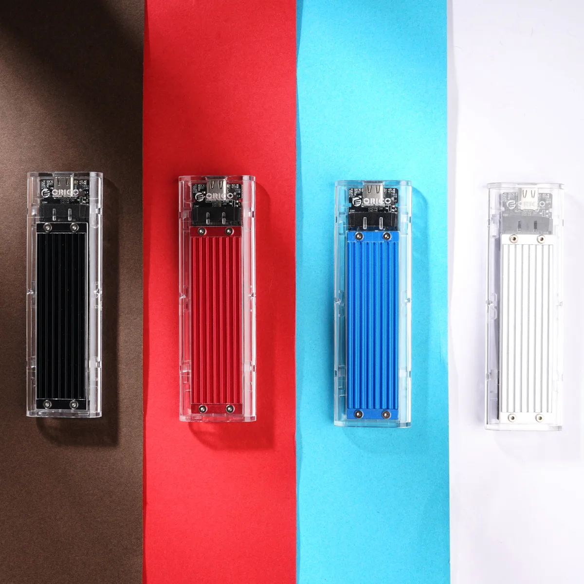 Чехол ORICO M.2 SSD для NVME PCIE NGFF SATA M/B Ключ SSD диск NVME SSD корпус M.2 для USB C прозрачный жесткий диск 10 Гбит/с