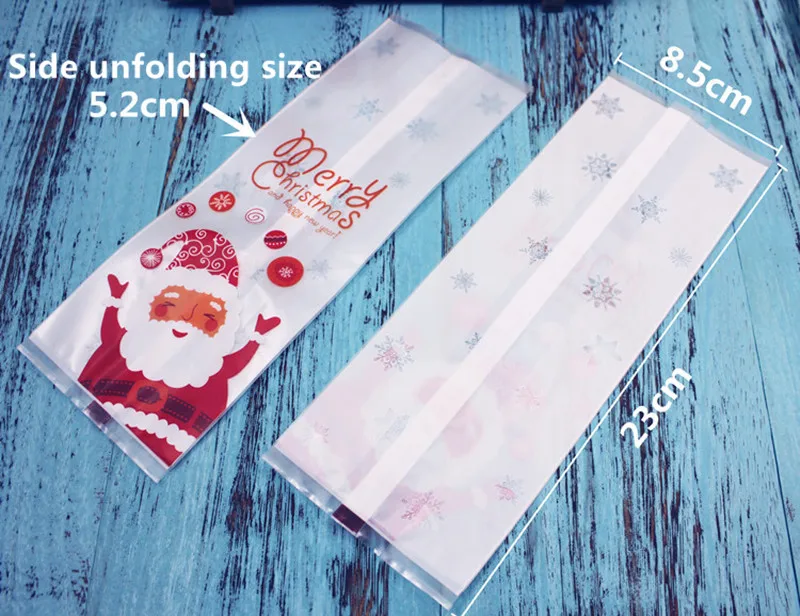 10pcs Santa Sacks Merry Christmas Gift Bags Sack Plastic Packing Bag Presents for Party Decoration Regalo Navidad 2020 | Дом и сад