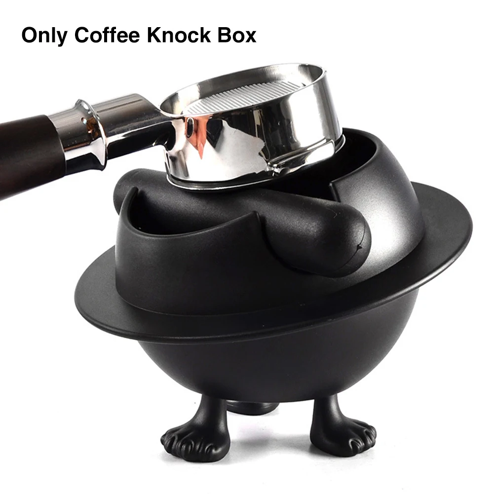 

Small Lightweight Coffee Knock Box Home Kitchen Multifunction With Bar ABS Material Durable Non Slip Coffeeware