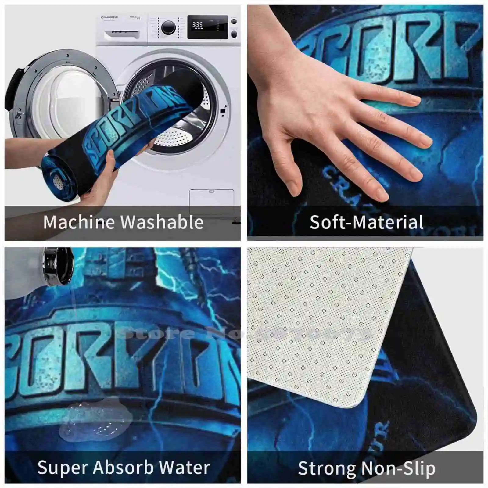 Artomoro лента со скорпионами Crazy World Tour изображение в чёрном инопланетянине менгуай