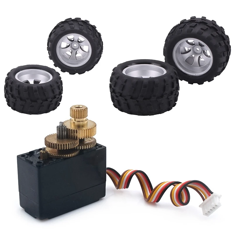 

Right & Left Tire A979 For Wltoys Car A979 Rock Crawler Model Truck With Metal Gear Servo For Wltoys 1/18 A949