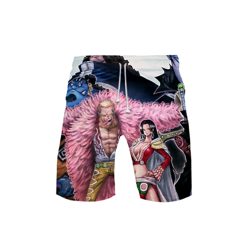 

One Piece 3D Printed Beach Shorts Men Fashion Streetwear Shorts 2019 New Arrival Hot Sale Casual Streetwear Summer Wear