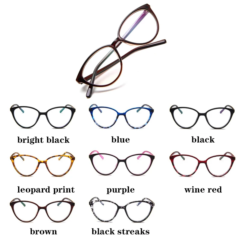 Женская оправа для очков полная при близорукости прозрачные очки с затемненными