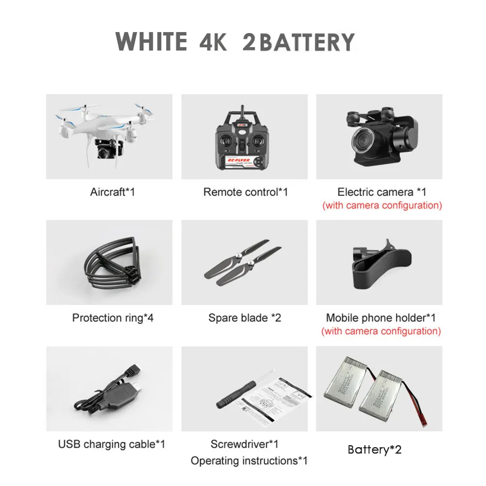 white 4K 2B RC Квадрокоптер S32T Дрон 4K HD ESC широкоугольная камера Wi-Fi FPV высота холдинг селфи дроны Профессиональный 25 мин Время полета - Цвет: white 4K 2B