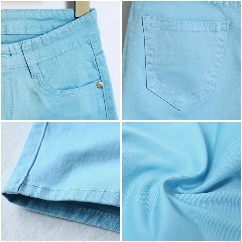 Женские джинсовые шорты IEMUH хлопковые карамельных цветов короткие джинсы для