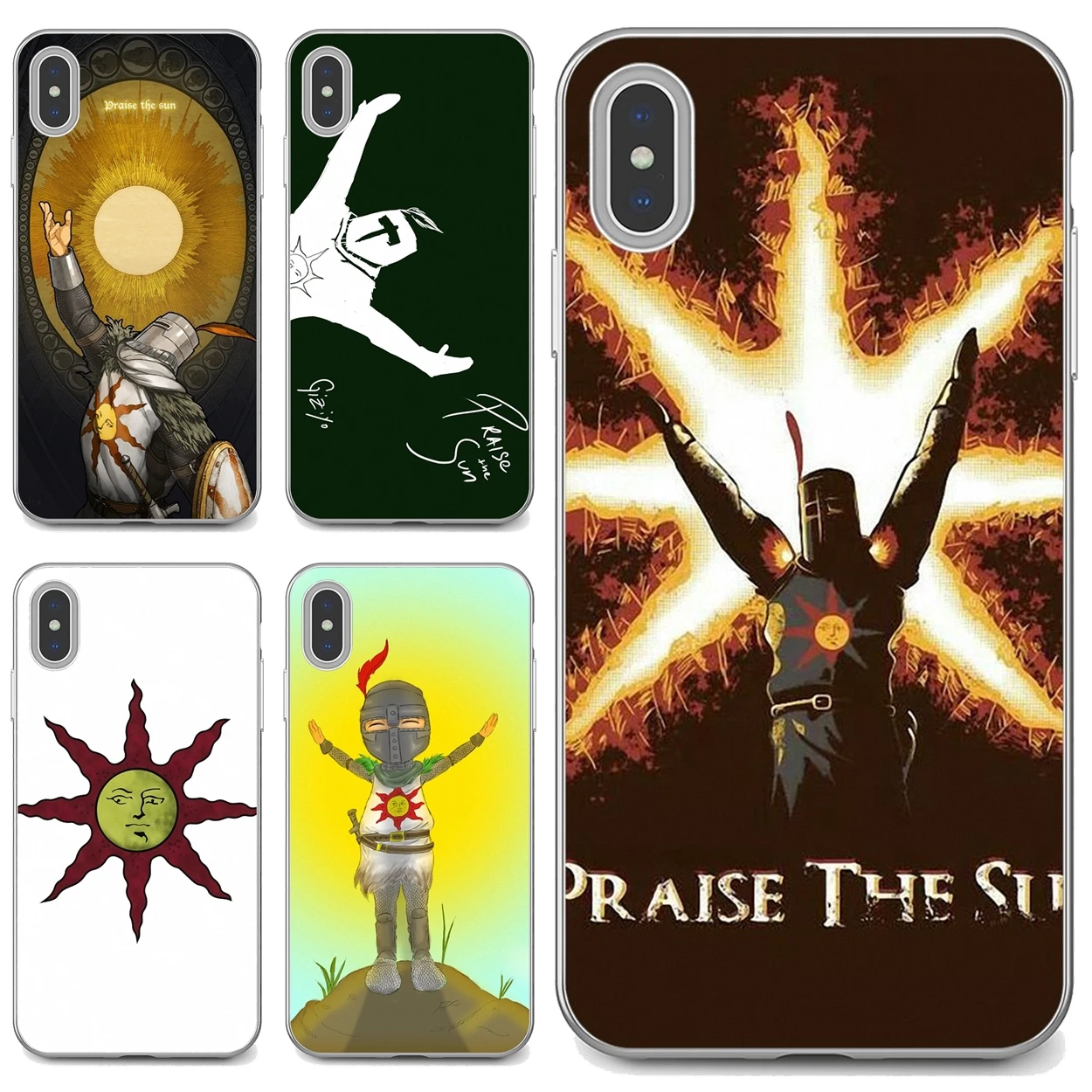 

For iPod Touch iPhone 10 11 12 Pro 4S 5S SE 5C 6 6S 7 8 X XR XS Plus Max 2020 Phone Case Praise-the-Sun-Dark-Souls
