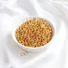 200 шт. прыгать позолоченное кольцо, 18k позолота, для бижутерии, материал для Компоненты аксессуары Diy принадлежности для сережек, ручная работа, высокое качество