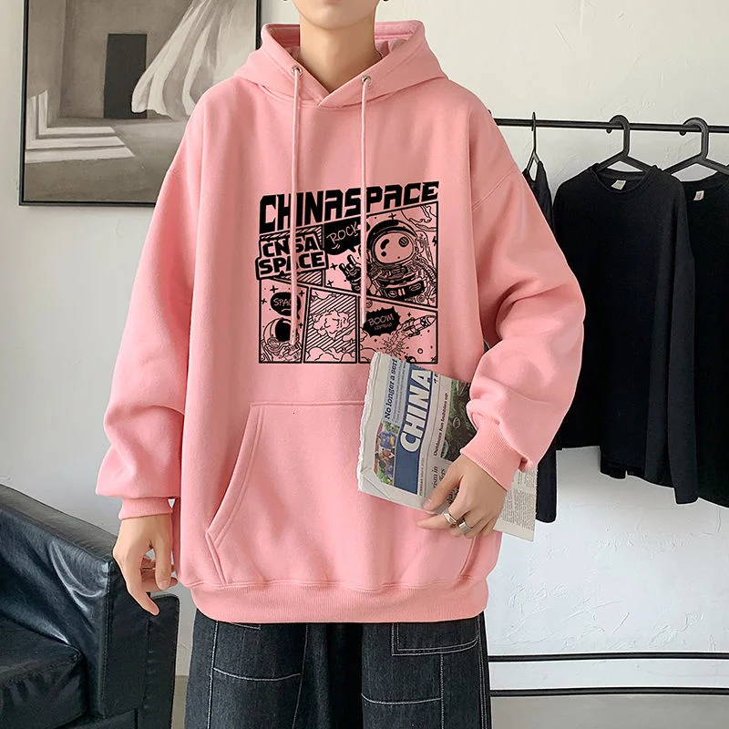 

INXYZ 2021 Men's Fashion Pullover Casual Ten Colors Choose Solid Color Oversize Hip-hop Style Hoodie Women Fall Winter Sweater