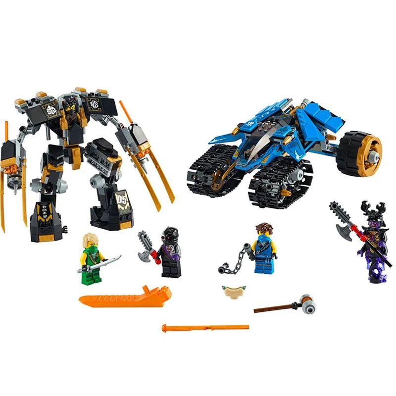 Ninjagoed Legacy Thunder Raider автомобиль робот строительные блоки фигурки для детей подарок