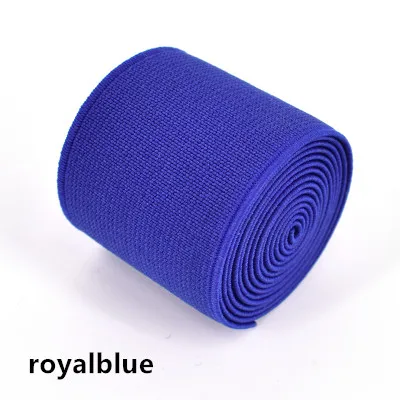 royalblue 3 м/лот, ширина 4 см, высокое качество, цветная утолщенная эластичная лента, импортные Эластичные аксессуары - Color: royalblue