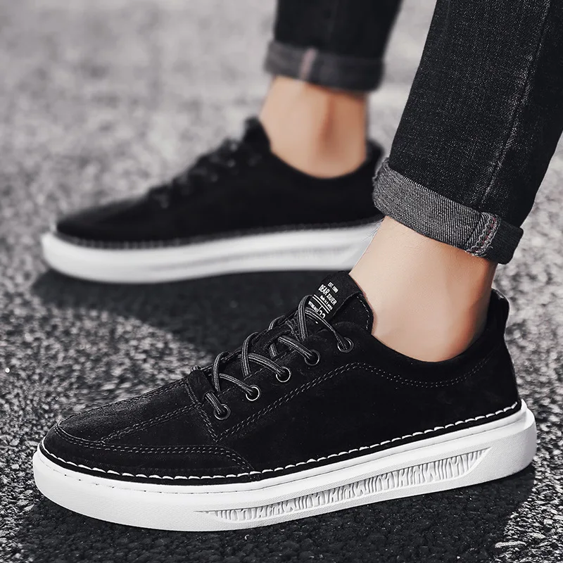 С постепенным увеличением Ремешок на щиколотке Для мужчин повседневная обувь из