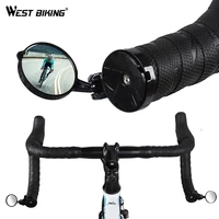 west biking road bike mirror handlebar 360 degree rotatable wide angle rear view bicycle accessories safe cycling racing scooter