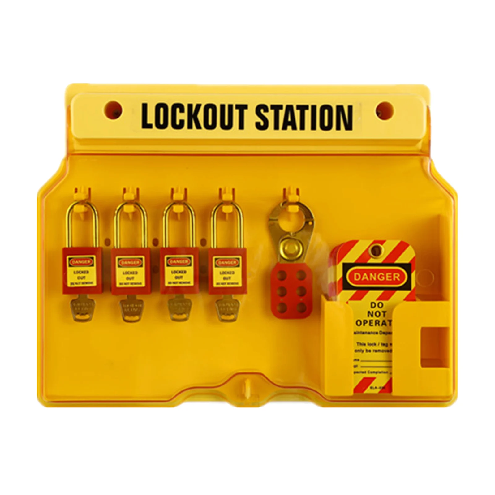 

Wall Mounted Lockout Station Safety Padlocks Tag Out Hasp Keys Tools Covered Group Devices Center For Factories