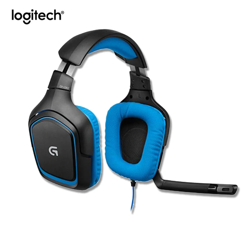 

Logitech G430 Gaming Headset 7.1 Surround Sound Gaming Headphone For PC/PUBG Adjustable Noise-cancelling Rotating Earphone