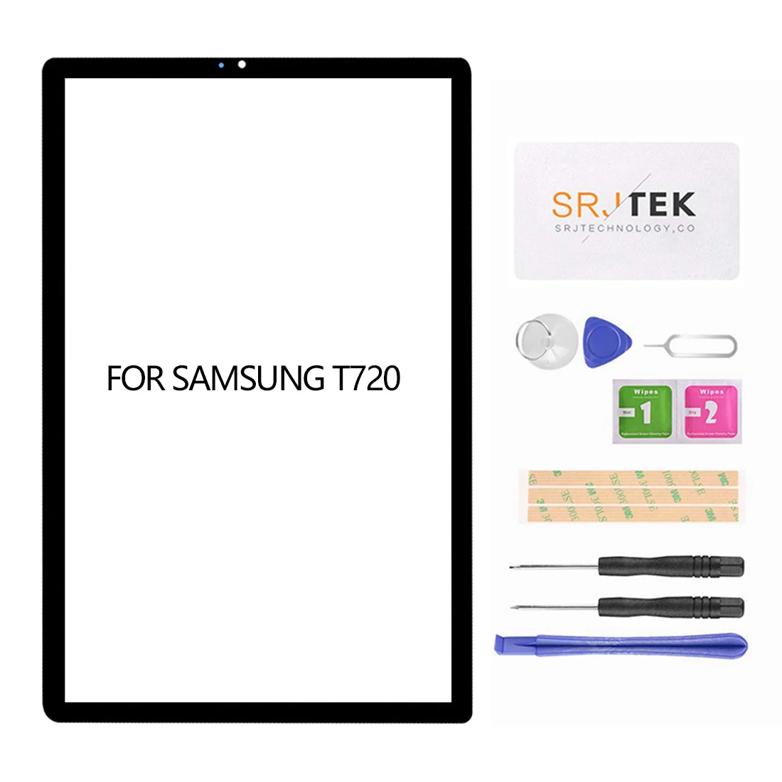 Srjtek 10,5 "для Samsung Galaxy Tab S5e T720 T725 SM-T720 SM-T725 внешняя стеклянная панель объектива сенсорного экрана Запасные части наборы