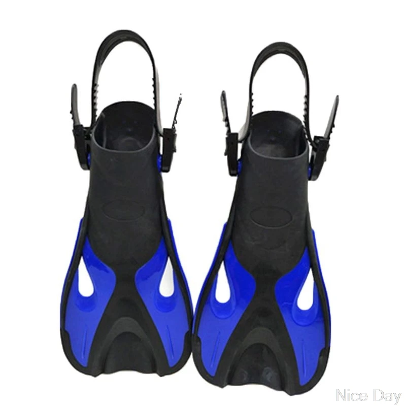 

Kids Snorkel Fins Adjustable Buckles Open Heel Swim Flippers Pool Water Sports A10 20 Dropship
