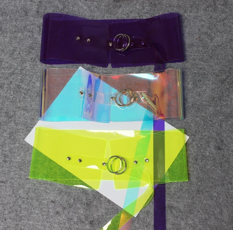 Новая индивидуальная прозрачная иллюзия широкая талия женская мода натуральный