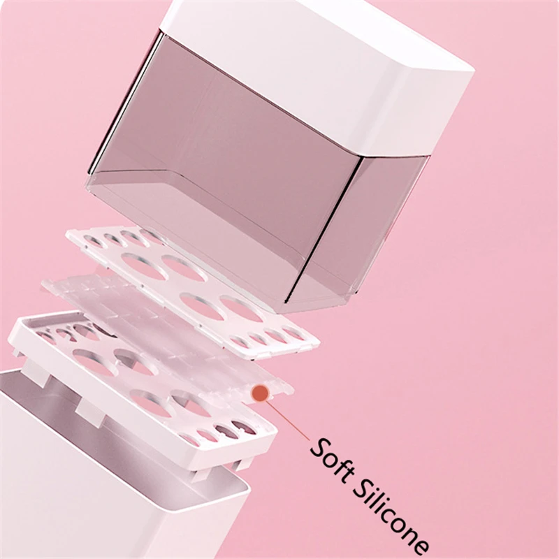 Кисть для макияжа хранения ведро сухих 2 в 1 Подводка глаз карандаш бровей коробка