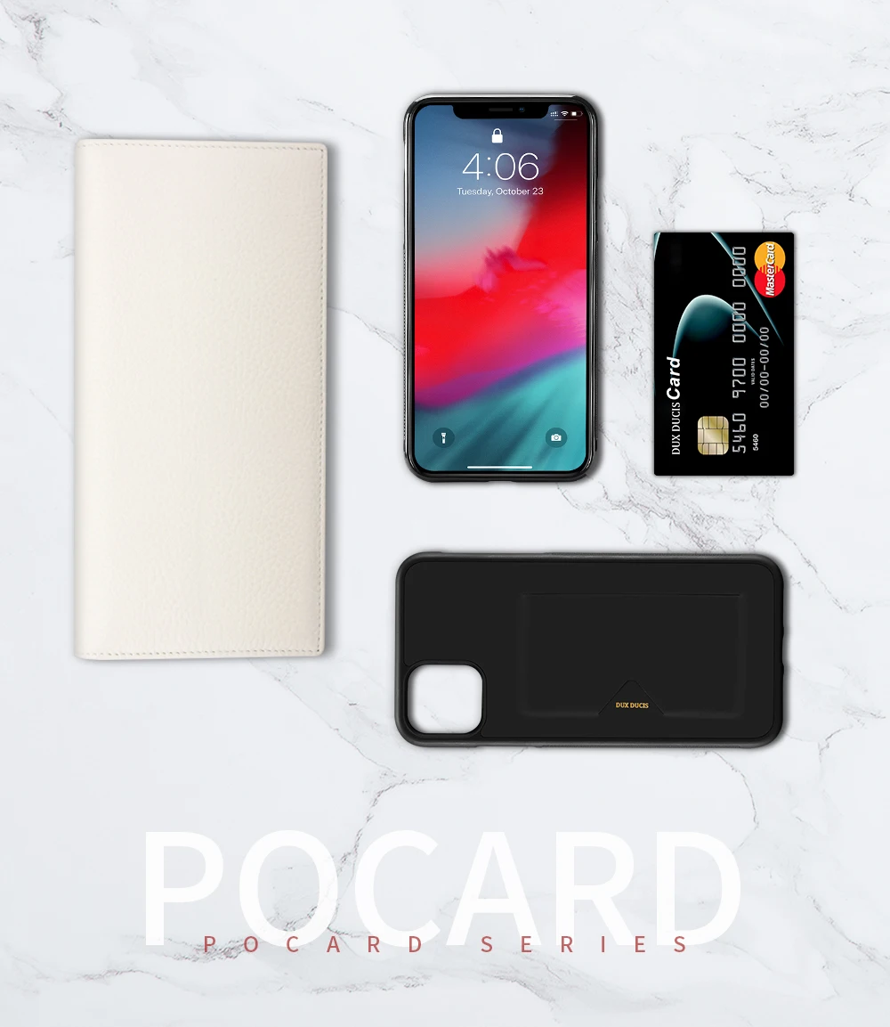 PU кожаный чехол для карты для iPhone 11 Чехол Слот для кредитных карт задняя крышка для iPhone 11 чехол 6,1 дюймов противоударные Чехлы для телефона