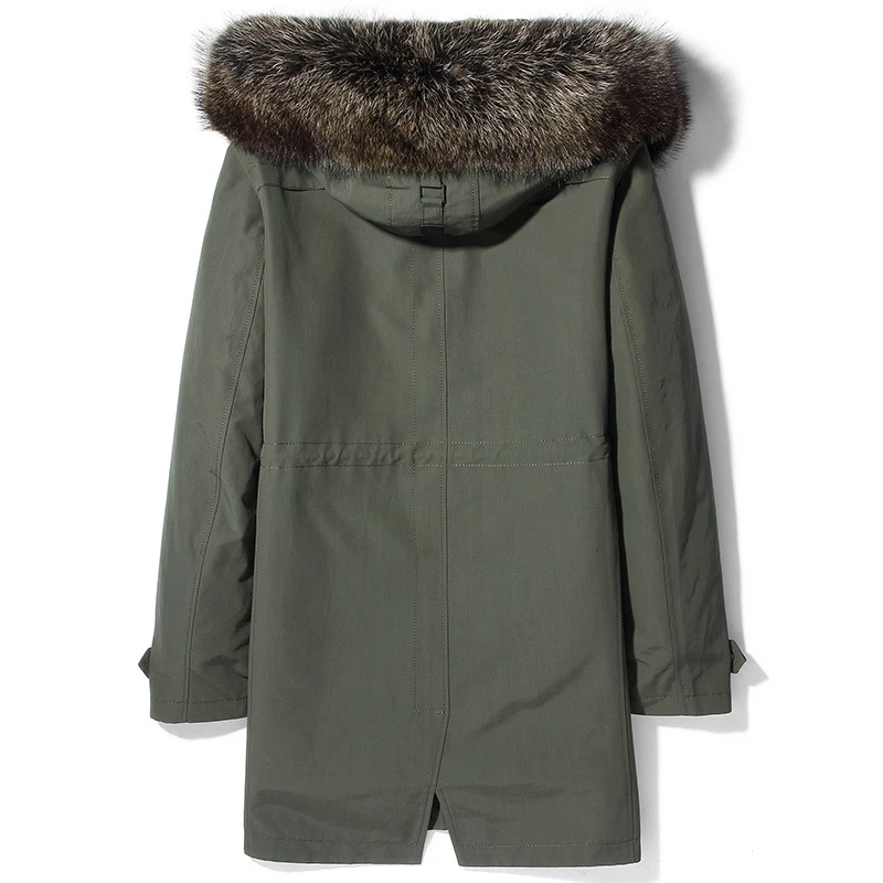 

Men Winter Jacket Parka Real Fur Coat Men Natural Rabbit Fur Liner Luxury Jackets Parkas Hombre 2020 82P82000 KJ2436