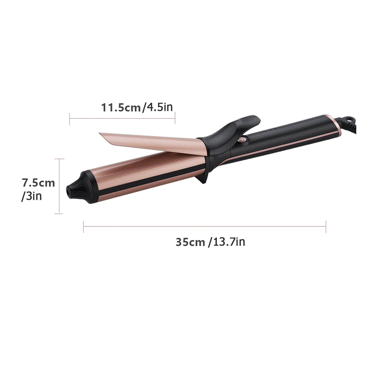 

US/EU Plug Multifunctional 2-in-1 Curler/Straightener Wet And Dry Dual-use Adjustable Temperature Does't Hurt Hair