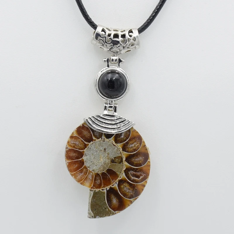 Мода 1 шт. очарование высокого качества природных аммонита розового цвета с