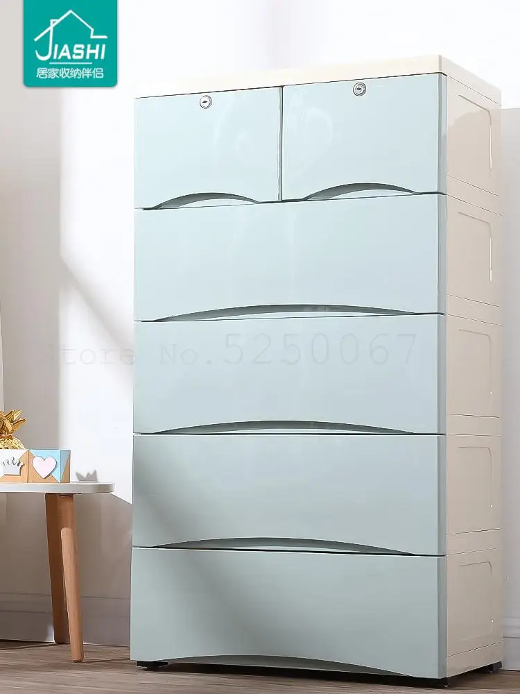 Пластиковый ящик для хранения коробка детской одежды детский шкаф шкафчик