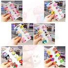 10 шт, детское нижнее белье, заколка для волос, Радужное мороженое звезды облака фрукты зажим для волос для девочек Сделай Сам DIY бигуди для волос, аксессуары, малоенькая прогулочная коляска клип милые модные расходные материалы