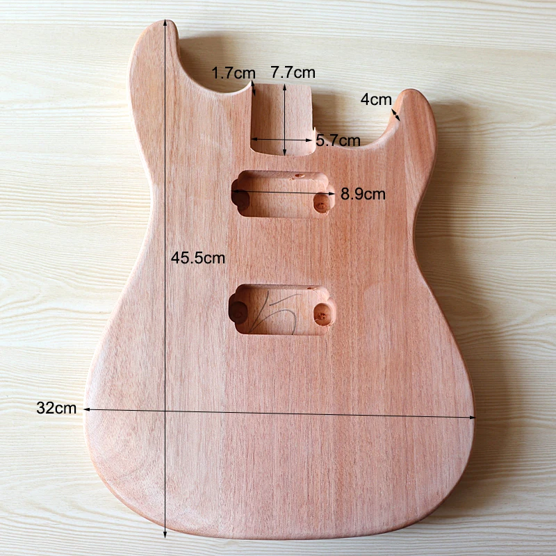 st elektrische gitarre körper feste okoume holz gitarre körper mit pickup loch unfinished diy gitarre barrel elektrische gitarre zubehö