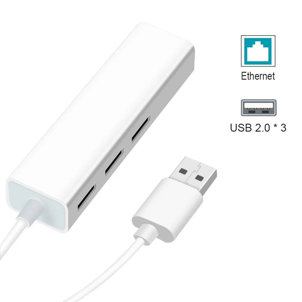 100 м USB-C Ethernet адаптер с 3 портами (стандарт C концентратор для оптоволкна вай-RJ45