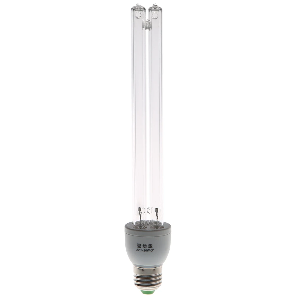 20W E27 AC 220V УФ-светильник UVC ультрафиолетовая дезинфекция озона Стерилизация лампы Прямая поставка поддержка