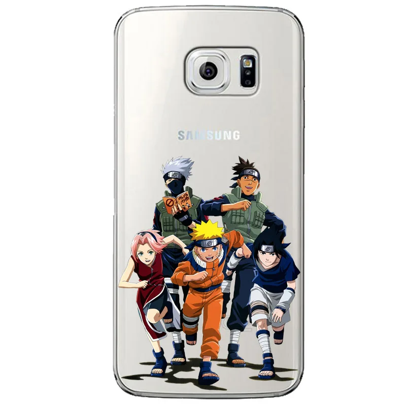 Мультфильм Наруто прозрачный мягкий силиконовый чехол для телефона Samsung Galaxy S6 S7