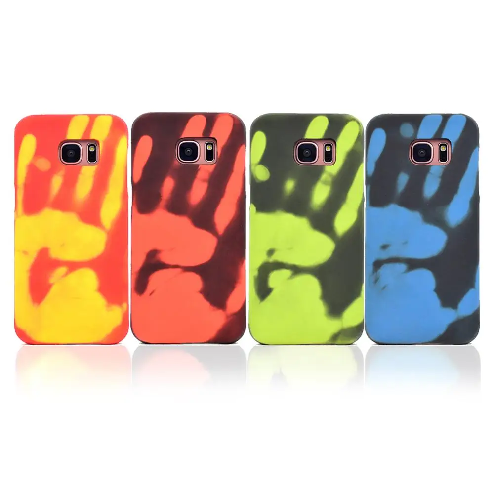 Термодатчик Чехол для мобильного телефона термочувствительный чехол samsung S7 Edge S8