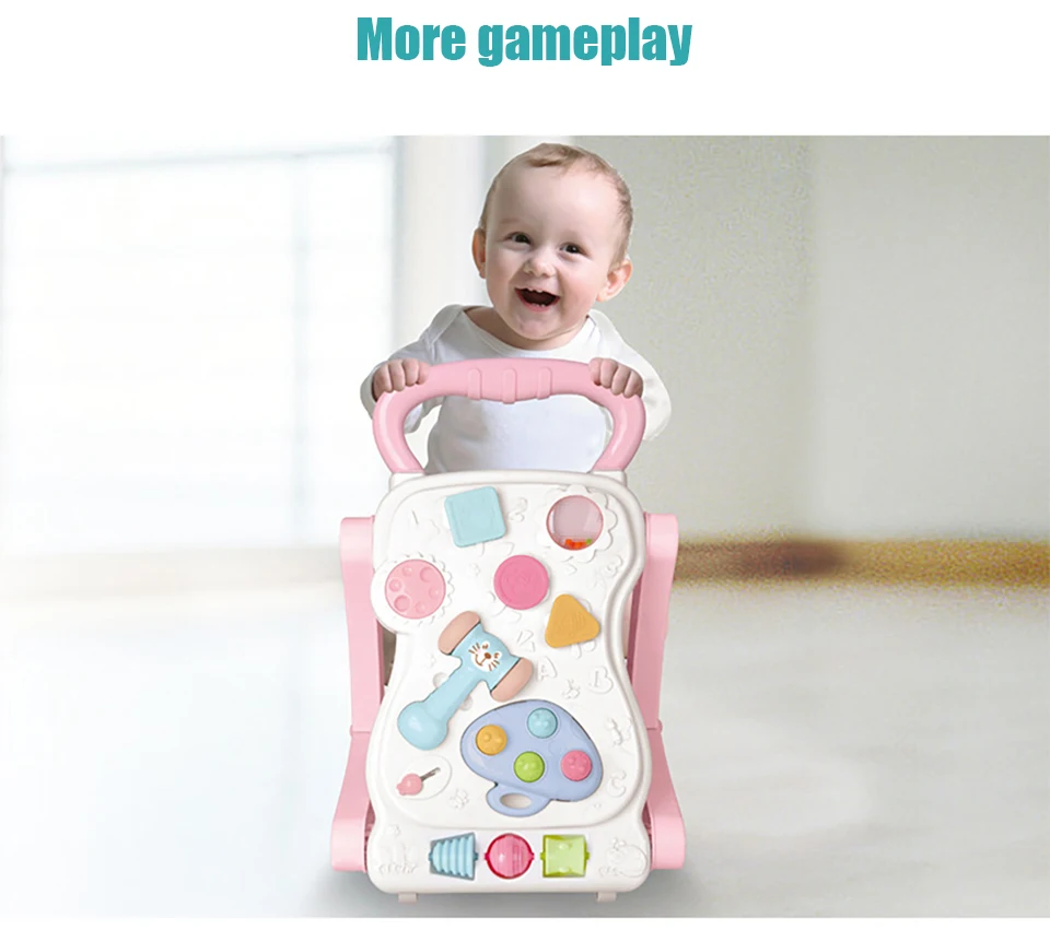 IMBABY От 0 до 1 года детские многофункциональные детские ходунки игрушка треугольник структура Анти-опрокидывание детей обучения ходунки ребенка strole