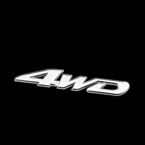 Zlord Автомобильная задняя сторона 4WD Наклейка 3D хромированный значок наклейка s для Nissan X-trail Qashqai Murano Juke пинает для Mazda