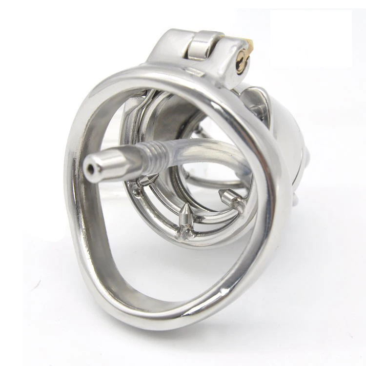 Устройство целомудрия из нержавеющей стали с уретральным катетером и