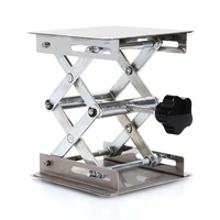 100x100mm aluminum router lab lift lifting platforms stand rack scissor stainless steel table engraving woodworking