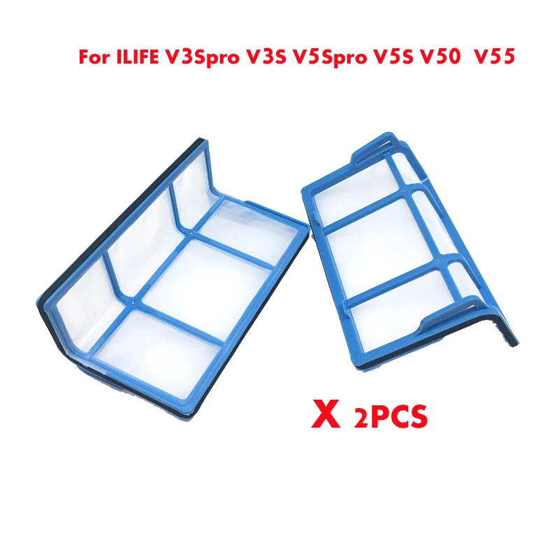 Аксессуары для робота пылесоса ILIFE V3Spro V3S V5Spro V5S V50 V55 2 шт. фильтрующая