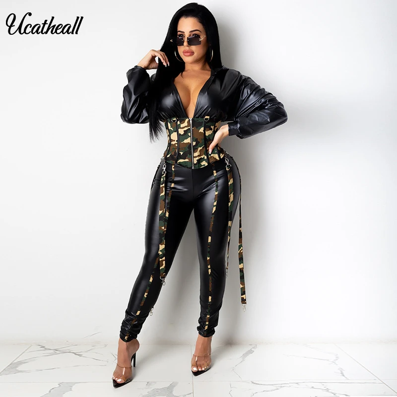 Камуфляжной расцветки платье свободного покроя женский комбинезон