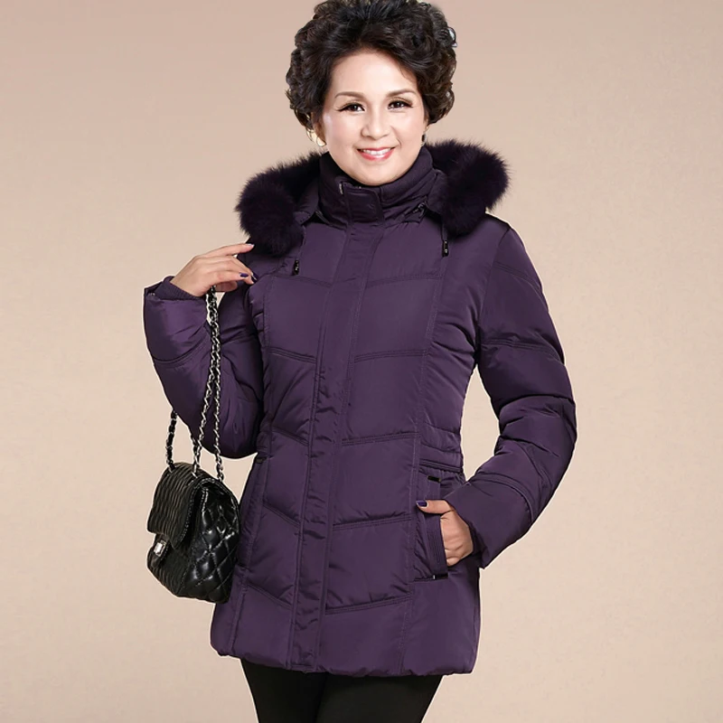 Clothes 2023 Winter Women Coat Women Down Jackets Female Real Fox Fur Collar Long Coat Plus Size 5xl 6xl Parka MY1489