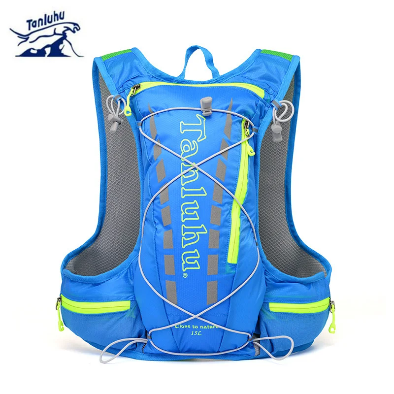 Рюкзак для бега 15л мужчин и женщин водонепроницаемый дышащий ультра светильник
