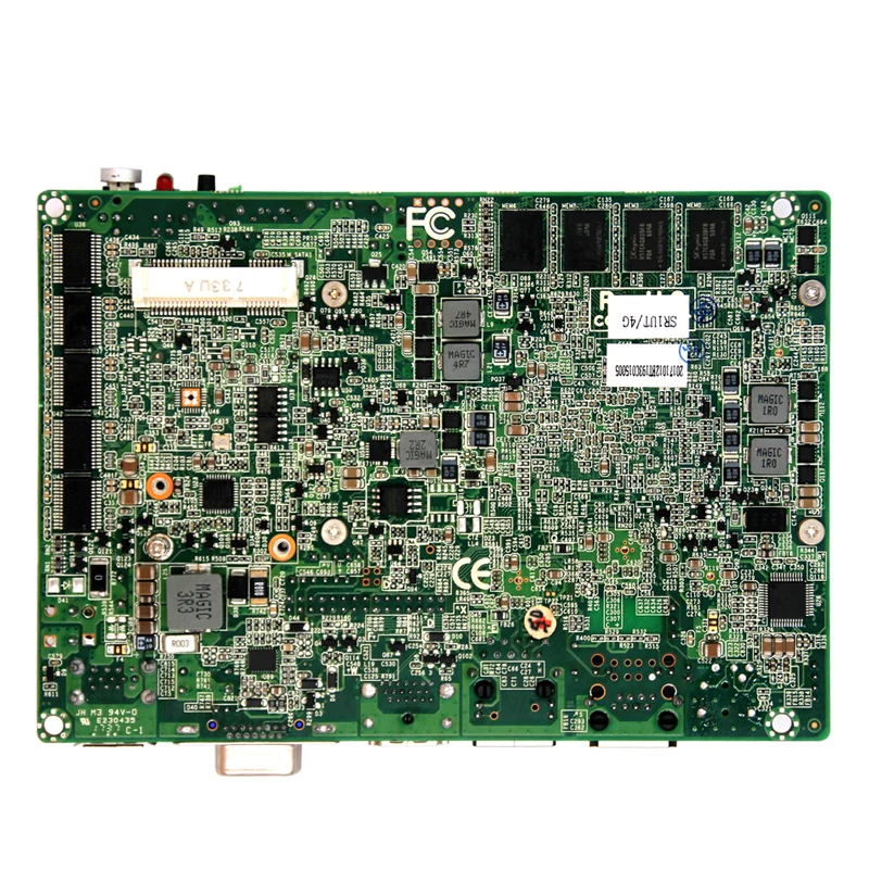 Материнская плата J1900 CPU 3 5 дюйма 4G ddr3 широкое напряжение 8 36 в LVDS 2 порта ethernet